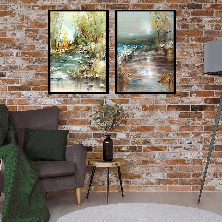 Plakaty Pejzaże Jesień Dyptyk 33x43cm - ForWalls.eu