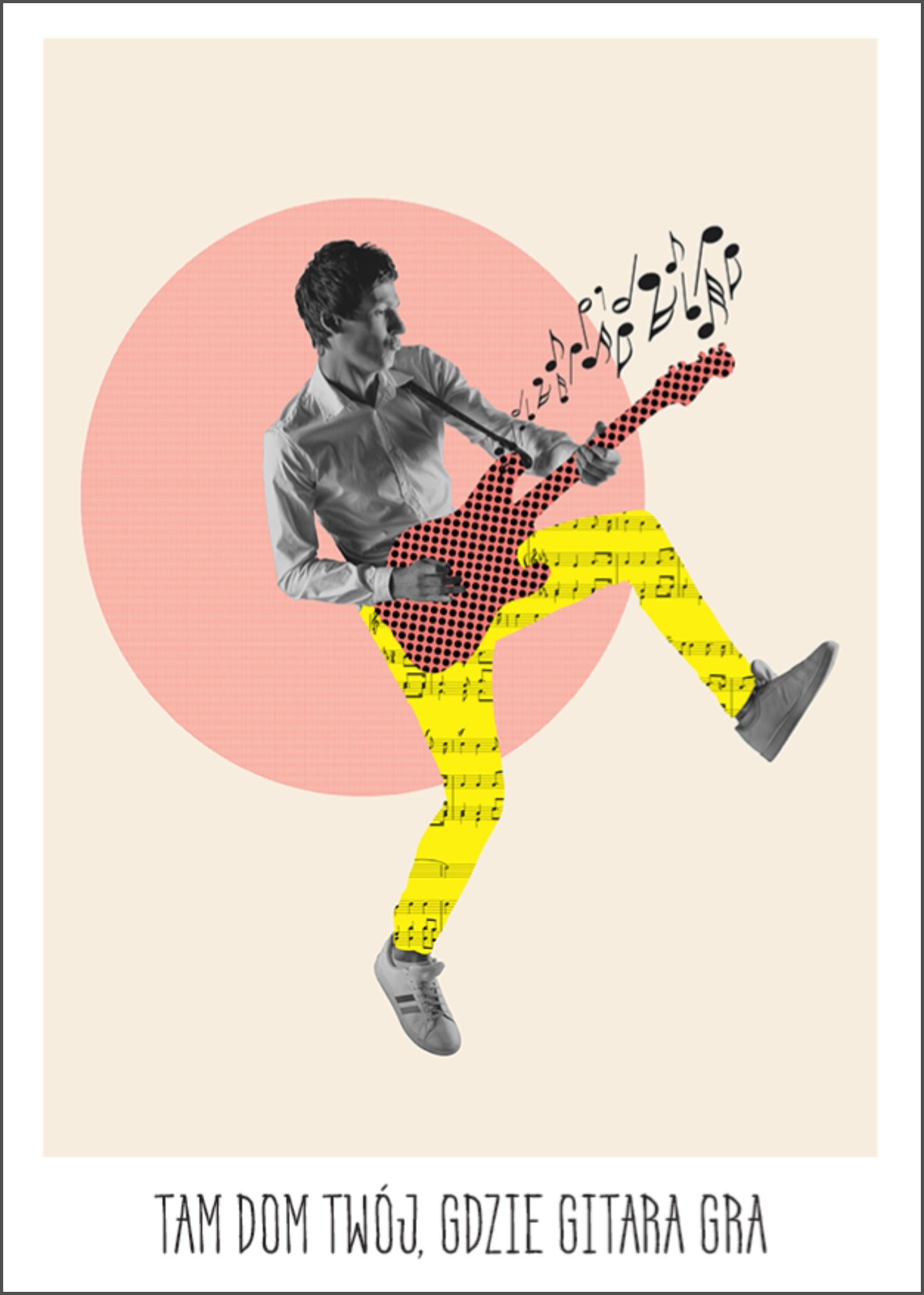 Plakat Twój Dom Gitara Muzyka  ForWalls.eu