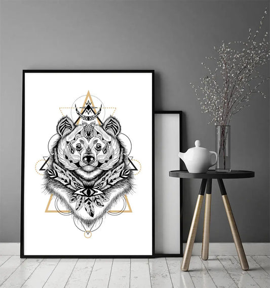Plakat Tribal Niedźwi 33x43 cm - ForWalls.eu