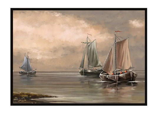 Plakat Statki 53x73 cm  ForWalls.eu