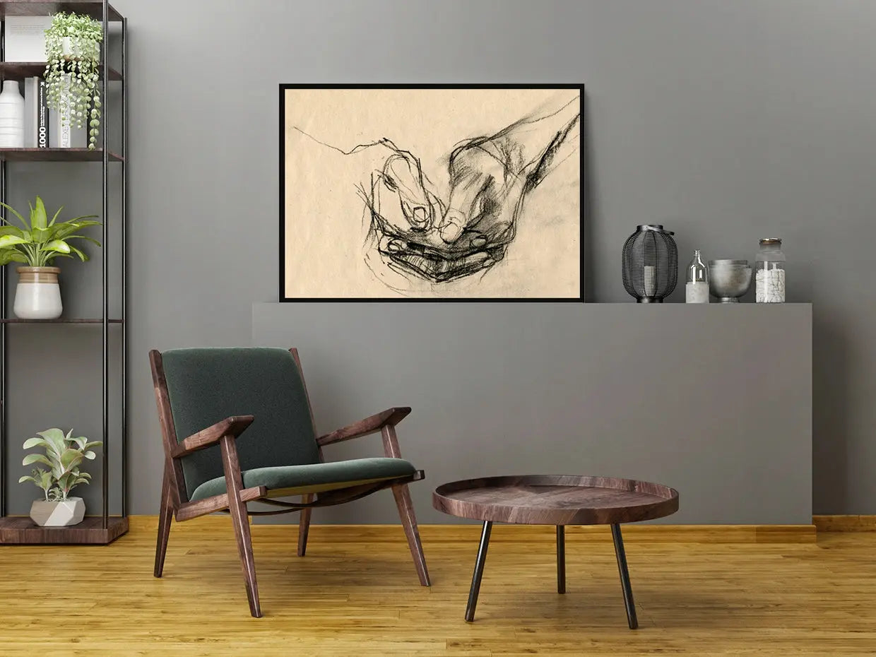 Plakat Dłonie 53x73 cm  ForWalls.eu