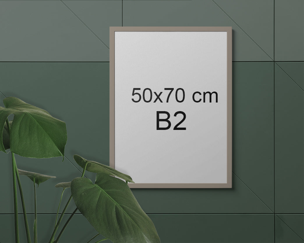 Ramka Drewniana 50x70 cm Szara  ForWalls.eu