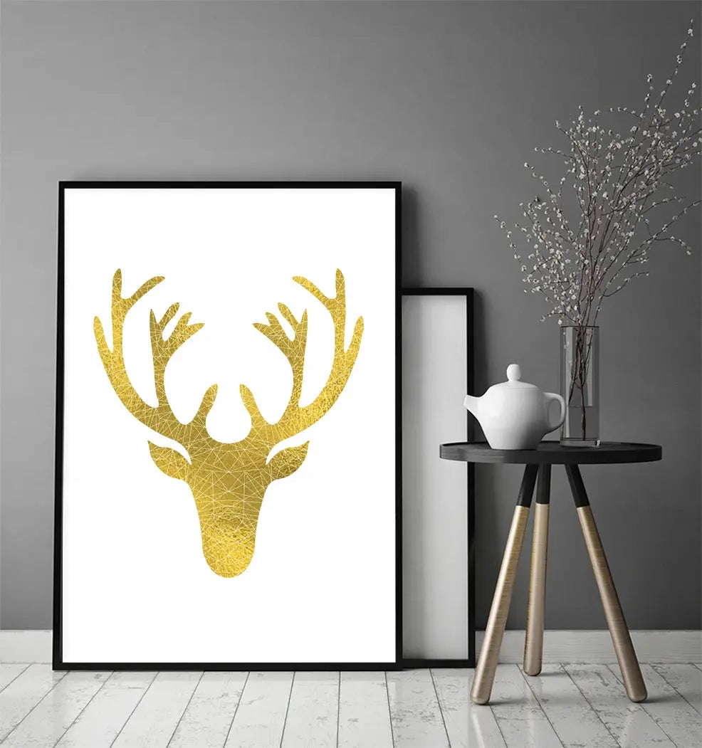 Plakat Złoty Jeleń 33x43 cm - ForWalls.eu