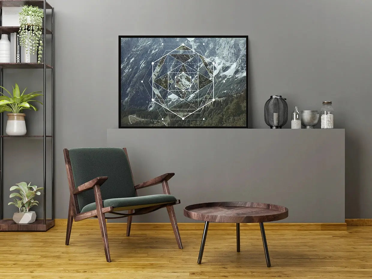 Plakat Geometria GÓRY 53x73 cm - ForWalls.eu