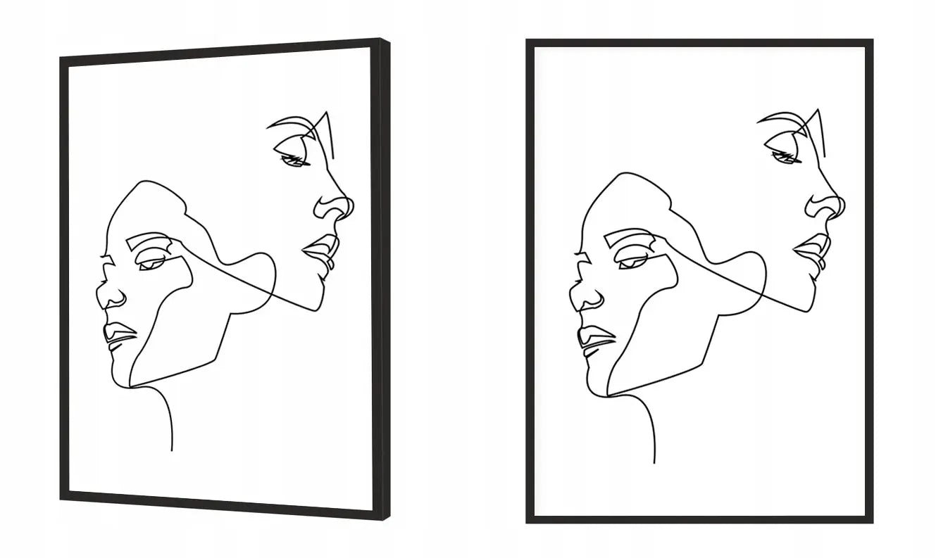 Plakat Line art Oni 53x73 cm  ForWalls.eu