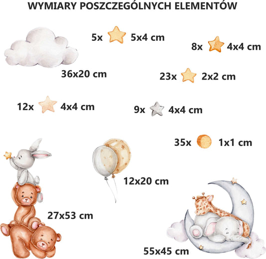 Naklejki do pokoju niemowlaka Dekoracje dziecięce Obrazki na ścianę meble  ForWalls.eu