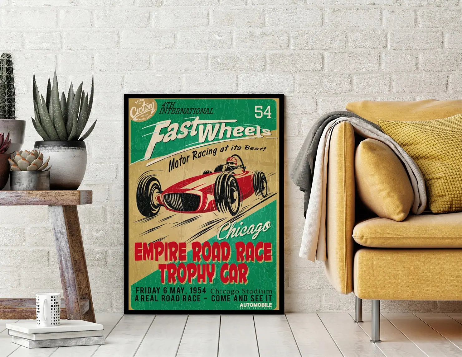 Plakat Garaż Race 33x43 cm  ForWalls.eu