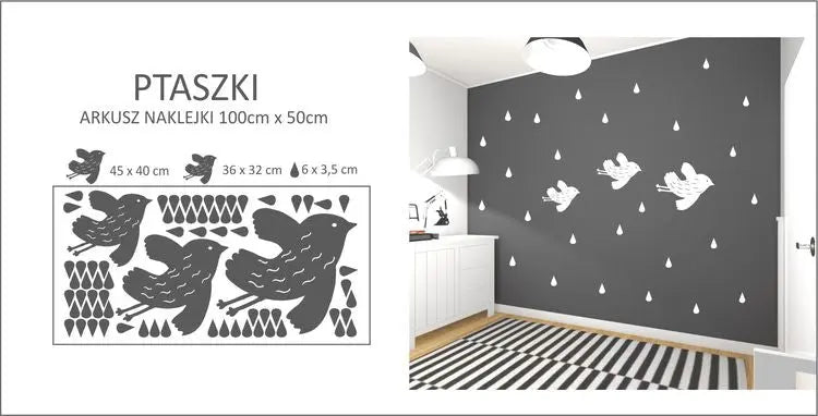 NAKLEJKI NA ŚCIANĘ 100 cm x 50 cm - ForWalls.eu
