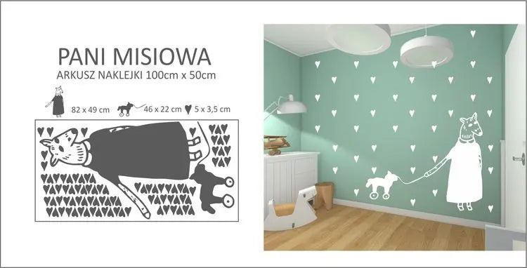 NAKLEJKI NA ŚCIANĘ 100 cm x 50 cm - ForWalls.eu