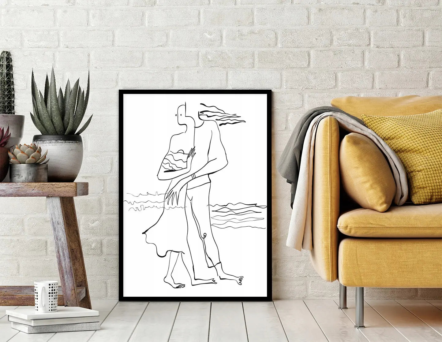 Plakat Line art Oni 33x43 cm - ForWalls.eu