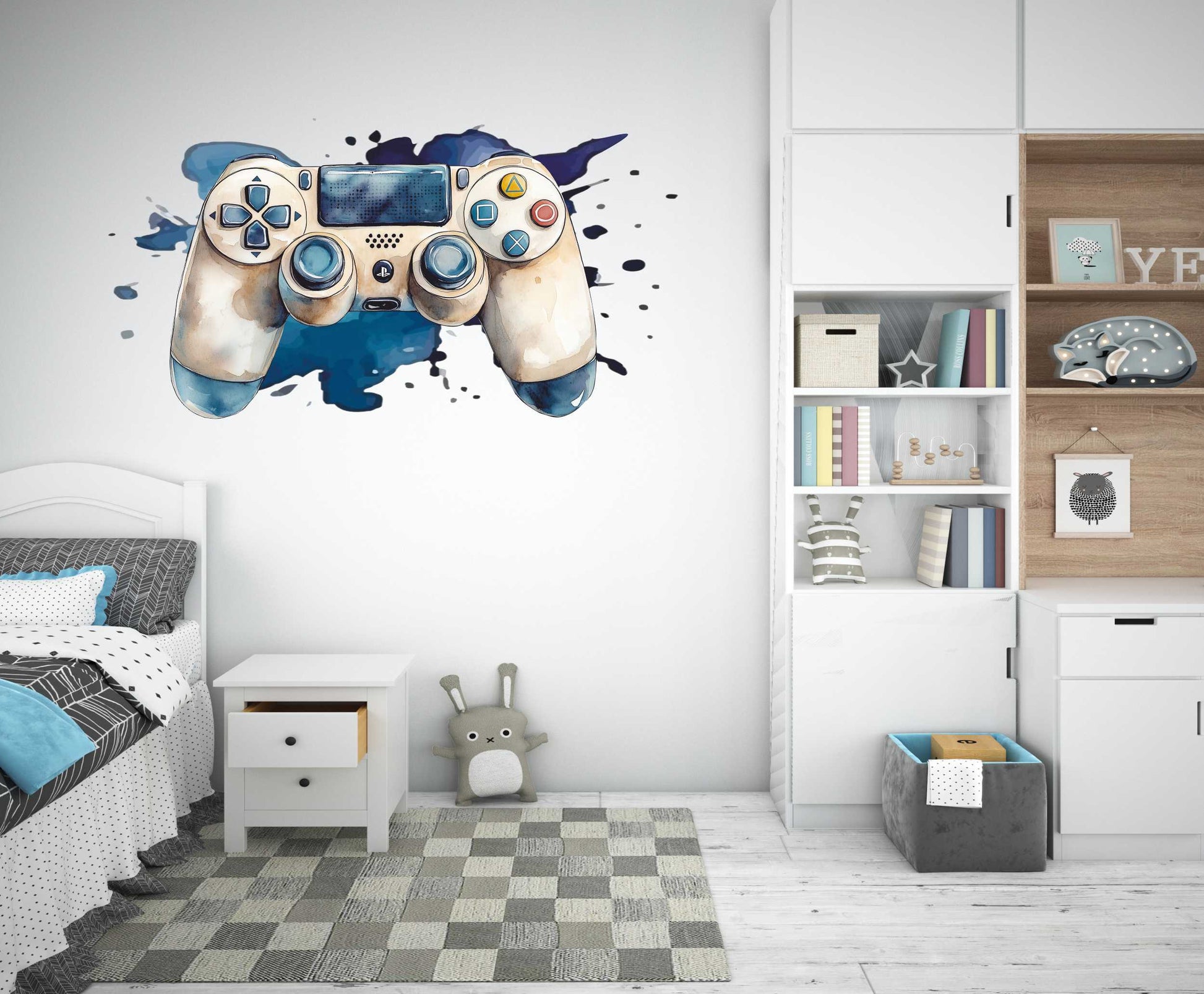 Naklejka ścienna dla dziecka nastolatka Kontroler Pad Gamer Gry  ForWalls.eu