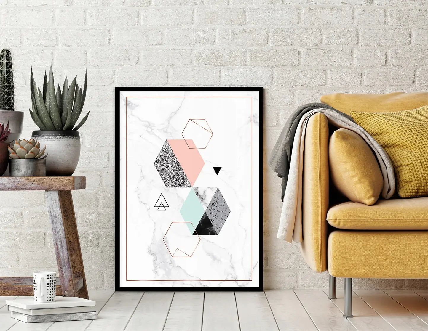Plakat Geometr Marmur 33x43 cm - ForWalls.eu