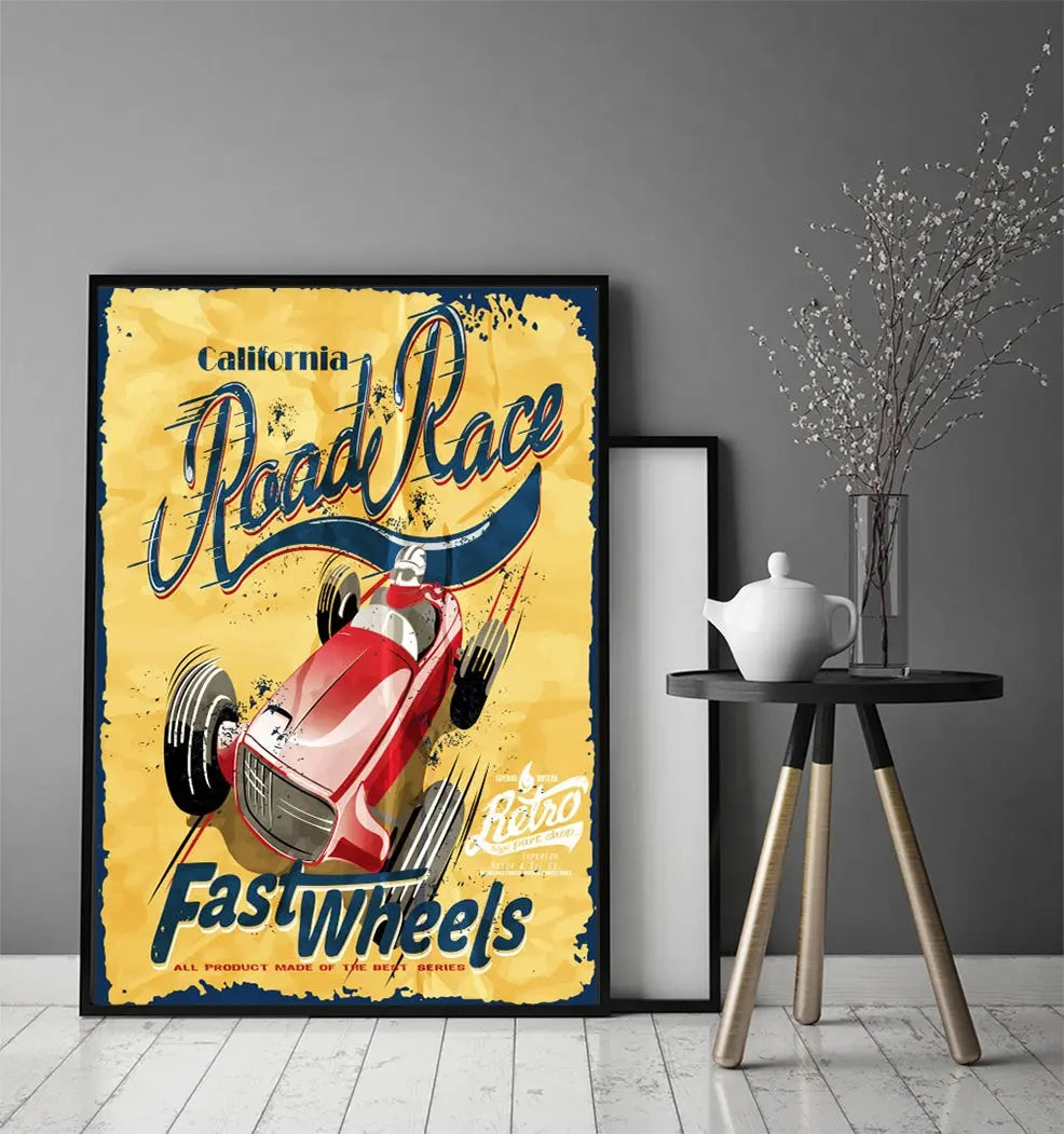 Plakat Garaż Race 33x43 cm - ForWalls.eu