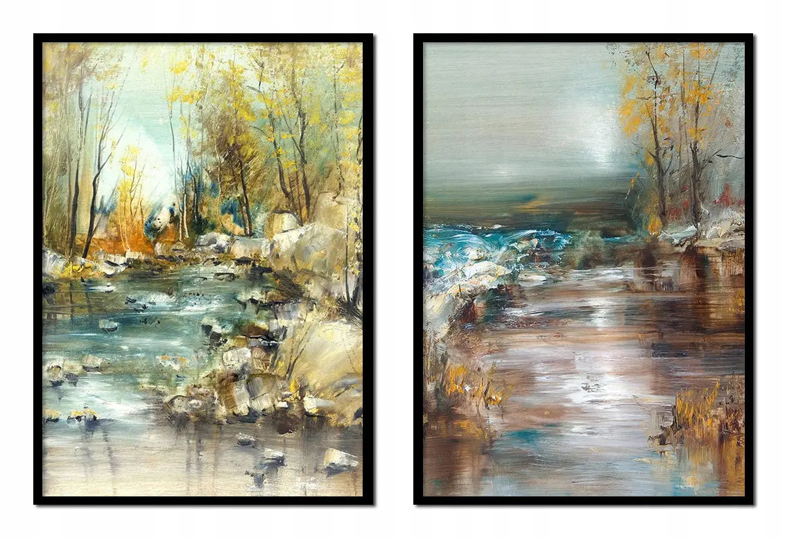 Plakaty Pejzaże Jesień Dyptyk 33x43cm - ForWalls.eu