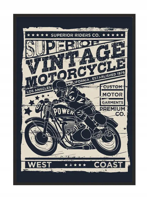 Plakat Garaż Motor 33x43 cm  ForWalls.eu