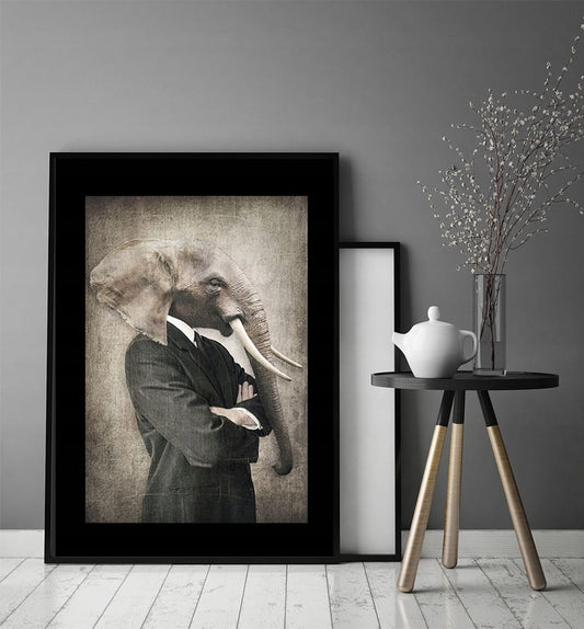 Plakat Słoń 33x43 cm  ForWalls.eu
