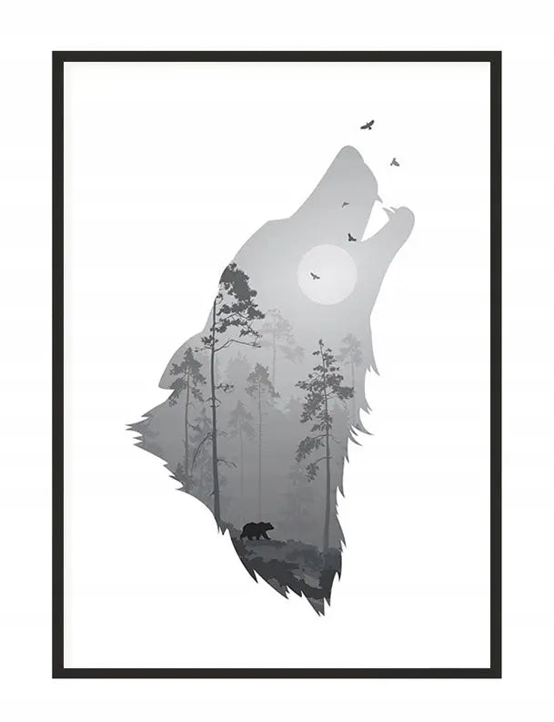 Plakat Wilk 33x43 cm - ForWalls.eu