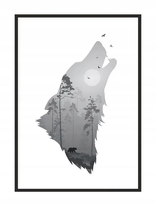 Plakat Wilk 33x43 cm - ForWalls.eu
