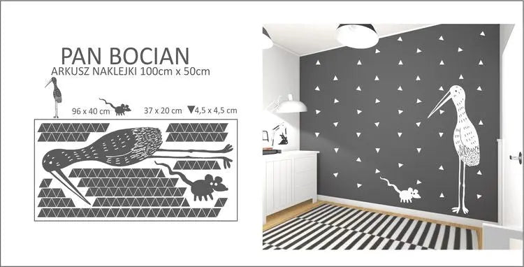 NAKLEJKI NA ŚCIANĘ 100 cm x 50 cm - ForWalls.eu