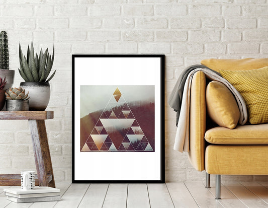 Plakat Trójkąty 33x43 cm  ForWalls.eu
