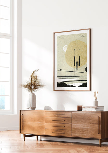Dawn over the Yodo River | Art Poster by FREZO