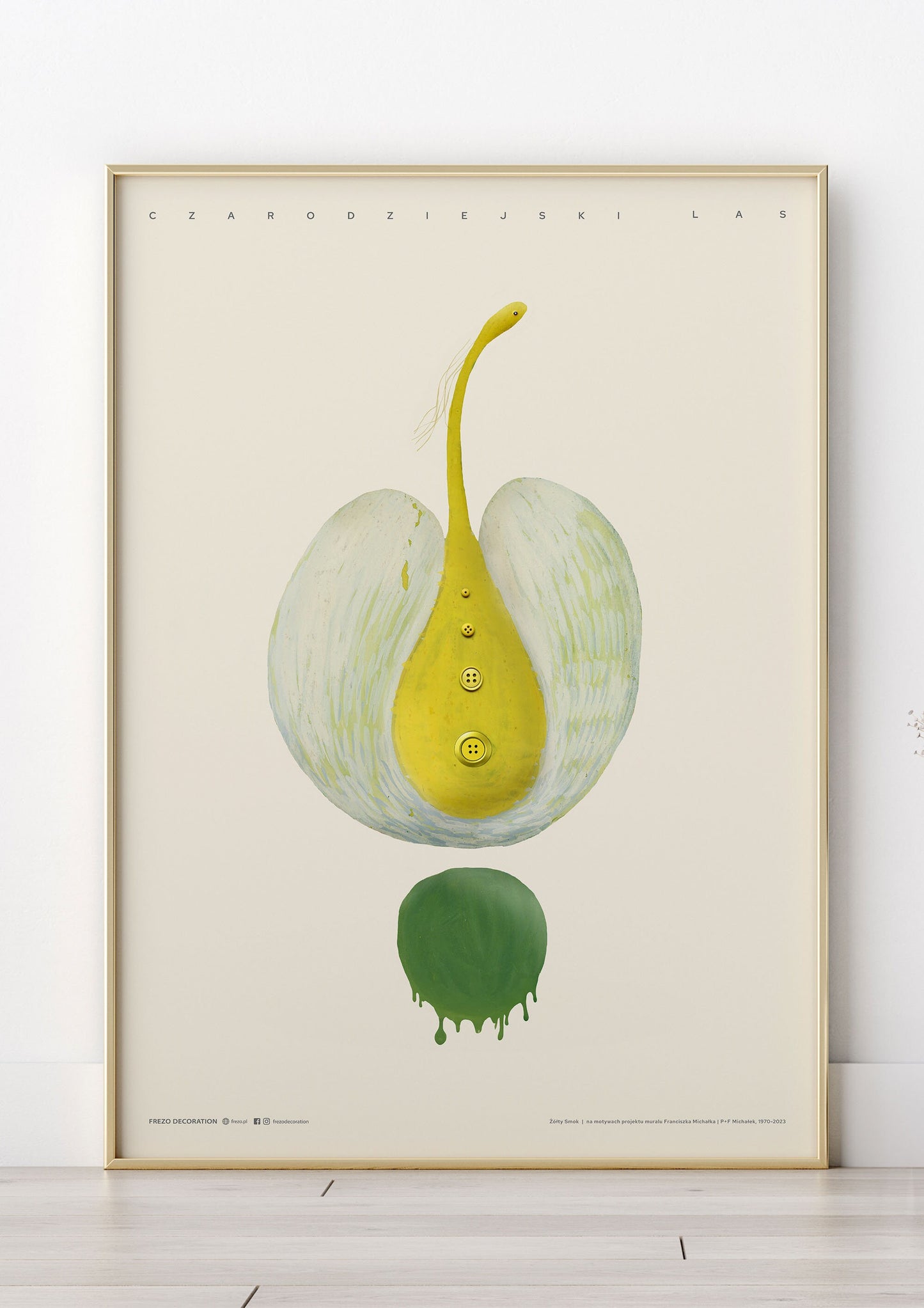 Yellow Dragon | Art Poster by FREZO