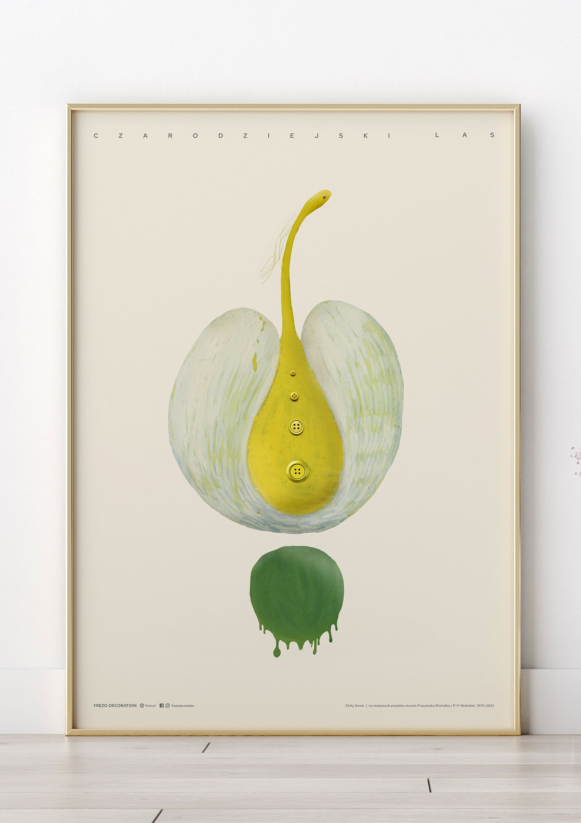 Yellow Dragon | Art Poster by FREZO