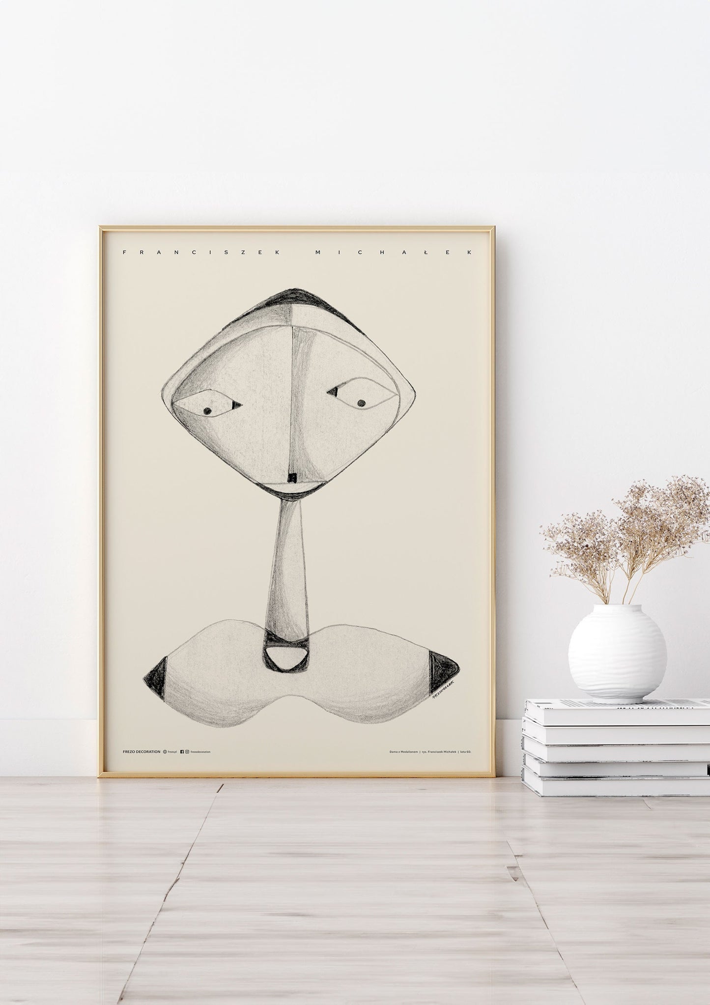 Lady with the Medallion | Art Poster by FREZO