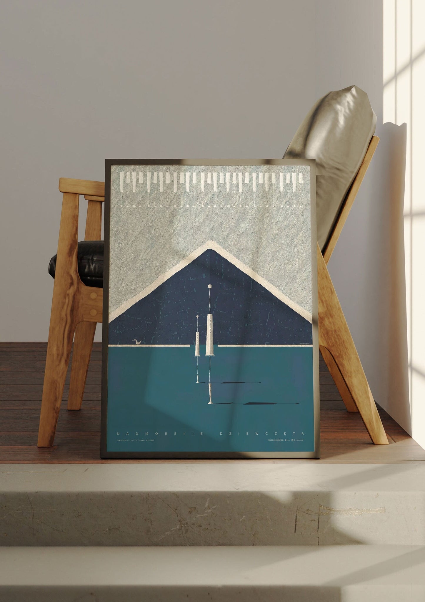 A walk in Nuuk | Art Poster by FREZO