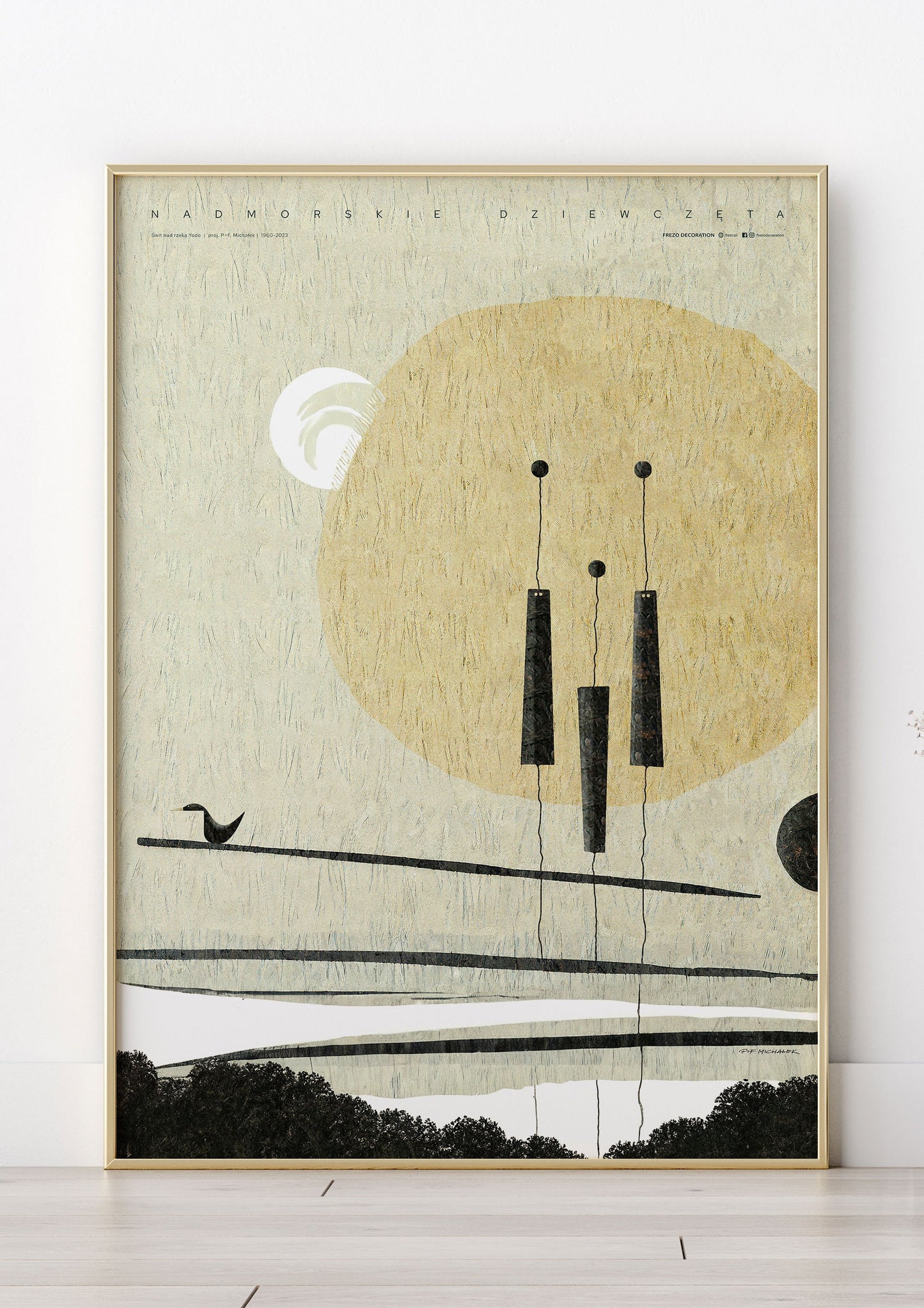 Dawn over the Yodo River | Art Poster by FREZO