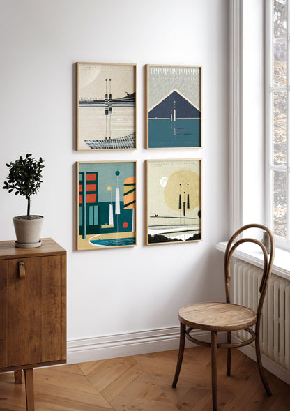 A walk in Nuuk | Art Poster by FREZO