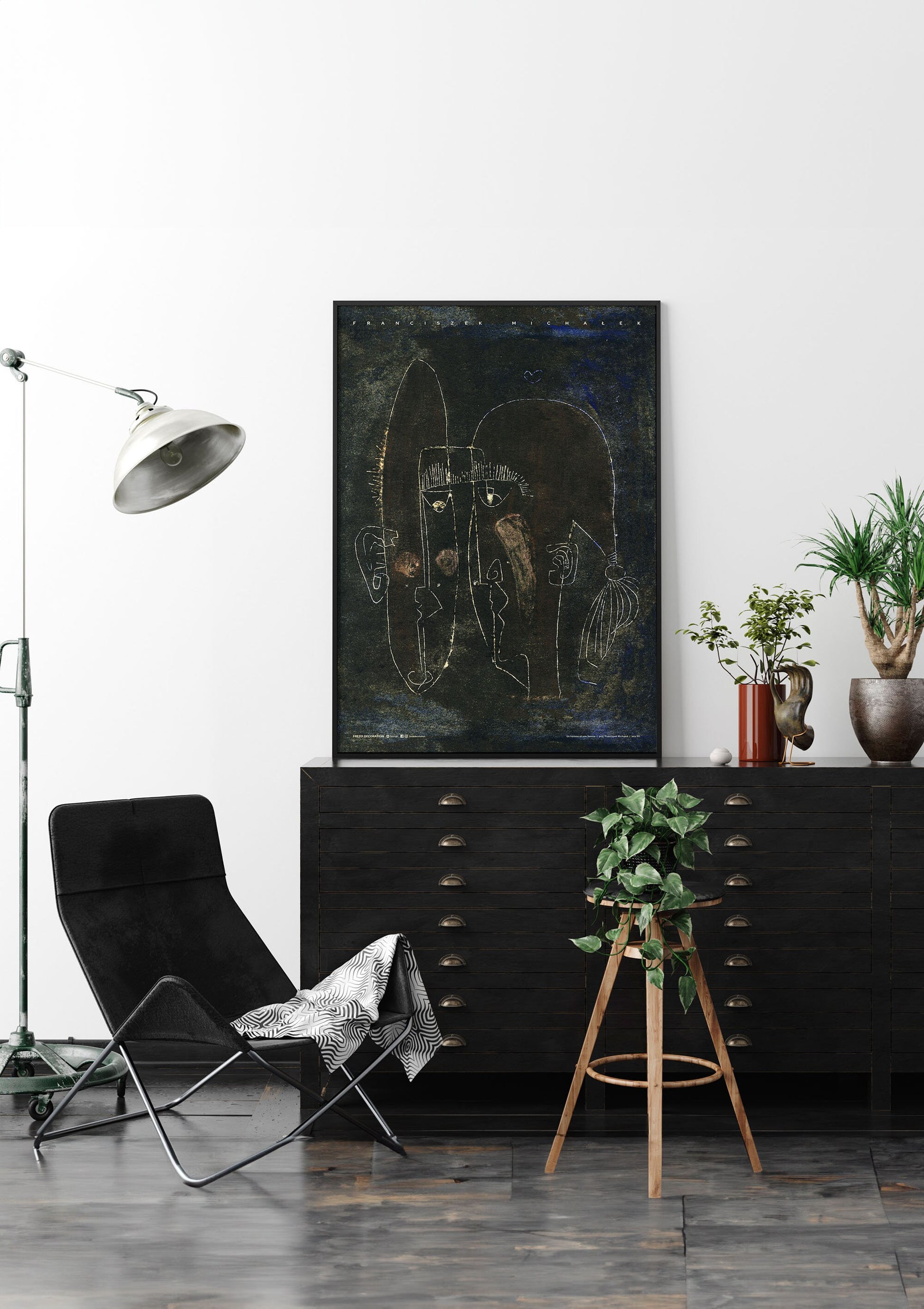 Un homme et une femme | Art Poster by FREZO