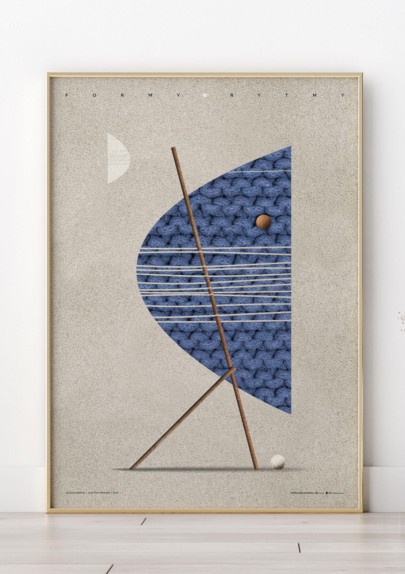 Autumn Golfer | Art Poster by FREZO