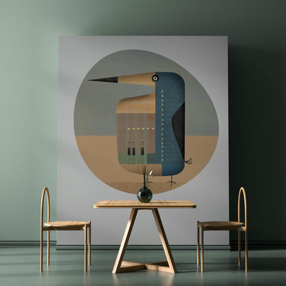 Organic Shape Art Decal - Penguin Pan No. 016 - Unique Silhouette Wall Art - Mid Century Modern Decor - No AI - Peel & Stick