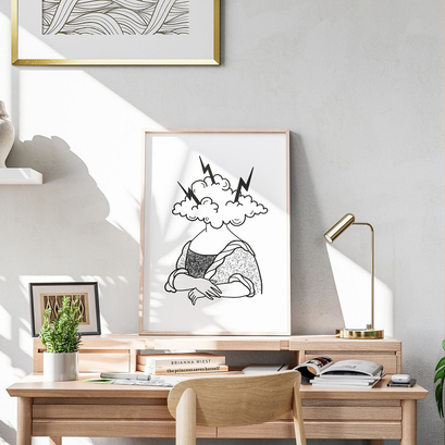 Plakat "Stormy Mona Lisa"