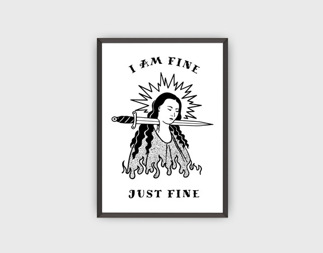 Plakat "I am fine"