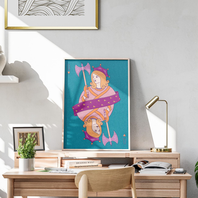 Plakat "Queen of Hearts"