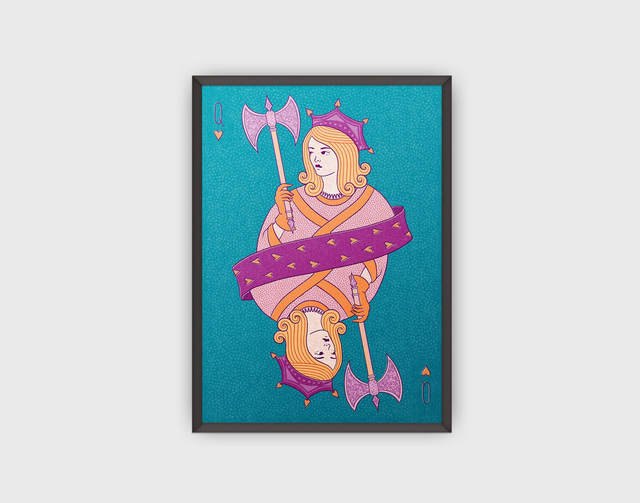 Plakat "Queen of Hearts"