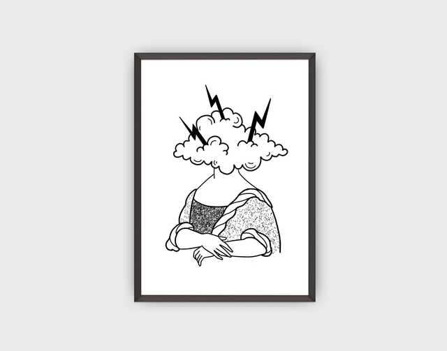 Plakat "Stormy Mona Lisa"