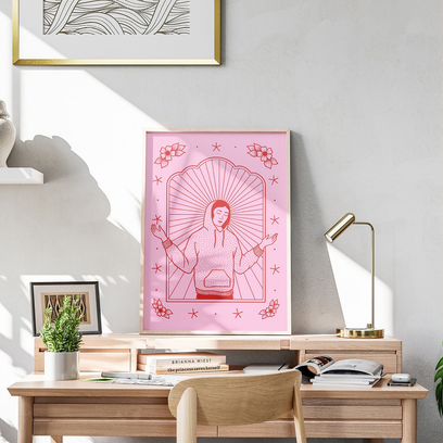 Plakat "Modern Mary in Pink"