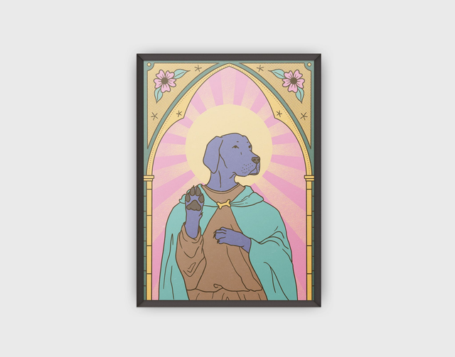 Plakat "Saint Doggo"