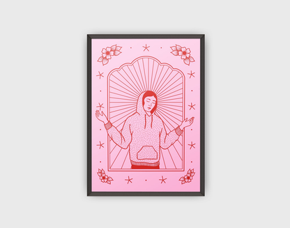 Plakat "Modern Mary in Pink"