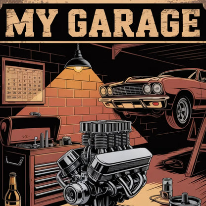 Plakat My Garage My Rules - ForWalls.eu