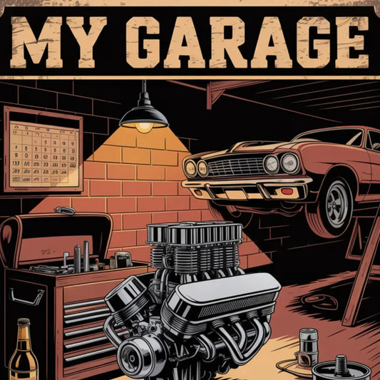 Plakat My Garage My Rules - ForWalls.eu